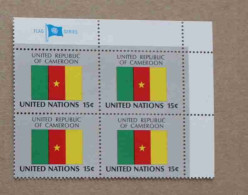 Ny80-02 : Nations-Unies (N-Y) - Drapeaux Des Etats Membres De L'ONU, Cameroun Avec Une Vignette "FLAG SERIES" - Neufs