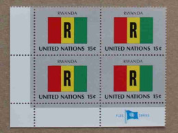 Ny80-02 : Nations-Unies (N-Y) - Drapeaux Des Etats Membres De L'ONU, Rwanda Avec Une Vignette "FLAG SERIES" - Neufs