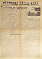 WWII - Corriere Della Sera N. 185 - 1943 La Battaglia Sul Fronte Della Sicilia - Altri & Non Classificati