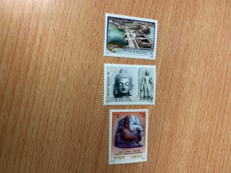 Buddha Stamp 3 Values MNH - Buddhism