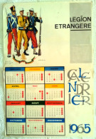 Superbe AFFICHE Calendrier Ancien Militaire De La Légion étrangère 1965 Illustrateur Burda éditions Képi Blanc Soldat - Grossformat : 1961-70