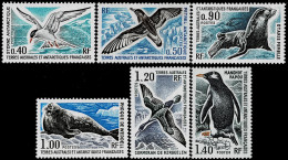 TAAF 1976 Mi 103-108 ANTARCTIC ANIMALS MINT STAMPS ** HIGH VALUE - Neufs