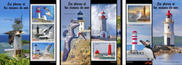 Djibouti 2022, Lighthouses And Birds, 3val In BF+2BF - Albatros