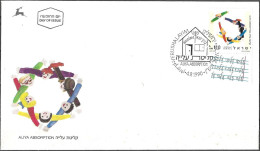 Israel 1990 FDC Absorption Of Immigrants [ILT844] - Brieven En Documenten