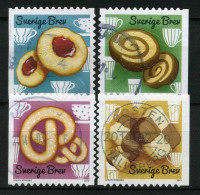 Réf 77 < -- SUEDE 2013 < Yvert N° 2917 à 2920 Ø < Mi 2941-2944 Ø Used -- > Gateaux Patisserie - Used Stamps