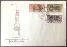 DDR: FDC, Carrozze Storiche, Historic Carriages, Diligences Historiques - Diligences