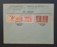 Syrie. Timbres Numéros PA7×2, N°8 Et N°9 Sur Enveloppe.  Côte 190€ . - Lettres & Documents
