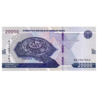 Ouzbékistan, 1 Sum, 2021, 20000 SUM, NEUF - Uzbekistán