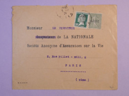 DC10 ALGERIE BELLE LETTRE   1924 ALGER    A PARIS   ++AFF.  INTERESSANT++ ++ - Briefe U. Dokumente