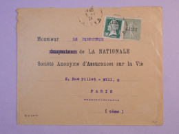 DC10 ALGERIE BELLE LETTRE   1924 ALGER    A PARIS   ++AFF.  INTERESSANT++ ++ - Covers & Documents