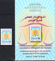 2004 -Tunisie/ Y&T 1530 - Commémoration De La Déclaration Universelle Des Droits De L’Homme MNH*****  + Prospectus - Tunisie (1956-...)