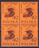 POLAND 1956 - Bee On Flover - Mi 982 X 4 - MNH**VF - Neufs