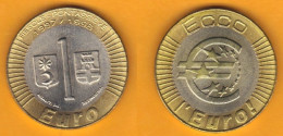 Precursori Pseudoeuro - Fiesole E Pontassieve - 1997/1998 - 1 Euro - Abarten Und Kuriositäten