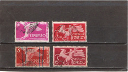 ITALIE   1945-51  Expres  Y.T. N° 45  à  52  Incomplet  Oblitéré - Express-post/pneumatisch