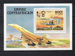 CENTRAFRIQUE BLOC  N° 25   NEUF SANS CHARNIERE COTE 6.50€    CONCORDE AVION - Centrafricaine (République)