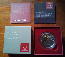 20 EURO 2018 SILVER COIN 200 JAHRE STILLE NACHT Anniversary Of Silent Night - Oesterreich