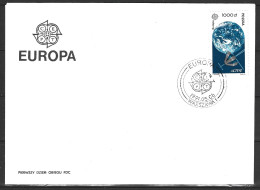 POLOGNE. N°3126 De 1991 Sur Enveloppe 1er Jour. L'Europe Et L'Espace. - 1991