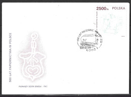 POLOGNE. N°3140 De 1991 Sur Enveloppe 1er Jour. Ouvriers Papetiers. - Grabados