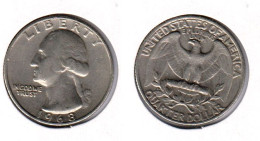 Etats Unis  Quarter Dollar 1968 ; USA - 1932-1998: Washington