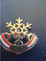 Insigne De Ski / Flocon De Neige / E S F / DECAT Paris/ Vers 1960 - 1980           SPO453 - Autres & Non Classés