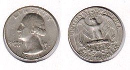 Etats Unis  Quarter Dollar 1974 D , 1974D ; USA - 1932-1998: Washington