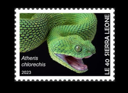 SIERRA LEONE 2023 STAMP 1V LE40 - REPTILES - SNAKE SNAKES - MNH - Serpents