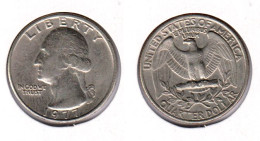 Etats Unis  Quarter Dollar 1977 ; USA - 1932-1998: Washington