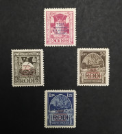 ITALIA Egeo 1931 - Sassone 30 31 35 36 - Neufs Sans Charnière MNH ** - Cote 202E - Ägäis (Rodi)