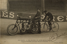 Cyclisme Les Sports Nos Stayers (Motorbike) Auguste Fossier Entraine Par  Honore Fossier  1905 - Radsport
