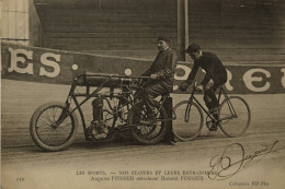 Cyclisme Les Sports Nos Stayers (Motorbike) Auguste Fossier Entraine Par  Honore Fossier  1905 - Cycling