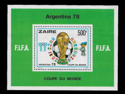 CONGO ZAIRE STAMP - 1978 Football World Cup - Argentina MINISHEET MNH (NP#01) - Neufs