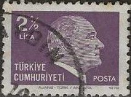 TURKEY 1979 Kemal Ataturk - 21/2l Lilac FU - Oblitérés