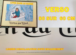 ANNEE 90  * TINTIN AU TIBET -NUMERO 012-HERGE -MOULINSART - Plakate & Offsets