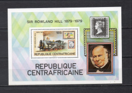 CENTRAFRIQUE BLOC  N° 39   NEUF SANS CHARNIERE COTE 7.00€    ROWLAND HILL  TRAIN - Centrafricaine (République)