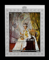 CONGO ZAIRE STAMP - 1978 The 25th Anniversary Of The Coronation Of Queen Elizabeth II MINISHEET MNH (NP#01) - Ongebruikt