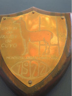 Rugby / Plaque De Tournoi/ Championnat Argentin De La Jeunesse/ Union De Rugby De Cuyo/Mendoza/ARGENTINA/1977   SPO455 - Rugby