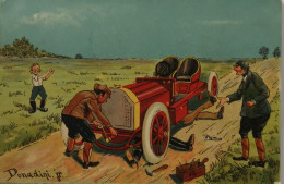 Automobile (Humor) By Donadini Jr. 1907 No 5. Used In CH. - Autres & Non Classés