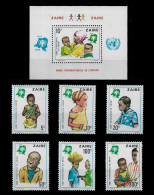 CONGO ZAIRE STAMP - 1979 International Year Of The Child SET + MINISHEET MNH (NP#01) - Ungebraucht