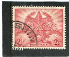 AUSTRALIA - 1946  2 1/2d  PEACE   FINE USED - Gebraucht