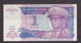 ZAIRE - 1993 1 New Zaire  AUNC Banknote As Scans - Zaïre