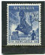 AUSTRALIA - 1947  3 1/2d  NEWCASTLE  FINE USED - Used Stamps