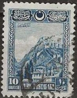 TURKEY 1926 Fortress Of Ankara - 10gr. - Blue FU - Oblitérés