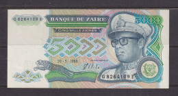 ZAIRE - 1988 5000 Zaires UNC Banknote As Scans - Zaïre