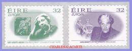 EIRE IRELAND 1996  EUROPA  FAMOUS WOMEN  SELF ADHESIVE COIL PAIR  HB 756-757  U.M. - Neufs