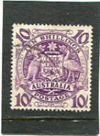 AUSTRALIA - 1949  10s  ARMS  FINE USED - Used Stamps