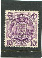 AUSTRALIA - 1949  10s  ARMS  FINE USED - Gebraucht