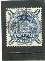 AUSTRALIA - 1949  1 £  ARMS  FINE USED - Used Stamps