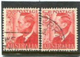 AUSTRALIA - 1950  KGVI  WMK   SET  FINE USED - Gebraucht