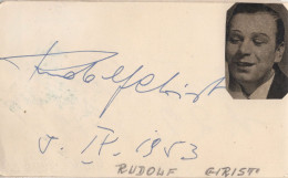 Rudolf Christ Claus Clausen 2x Austria Opera Old Hand Signed Autograph S - Sänger Und Musiker