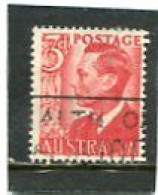AUSTRALIA - 1950  3d  KGVI  WMK   FINE USED - Oblitérés